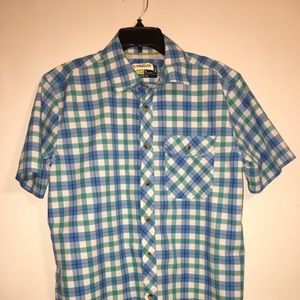 Men's Plaid Magellan Short Sleeve Shirt Size Small
